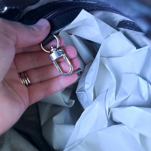 Cole Haan Chocolate Brown Handbag with Gold Accents - Picture 14 of 14